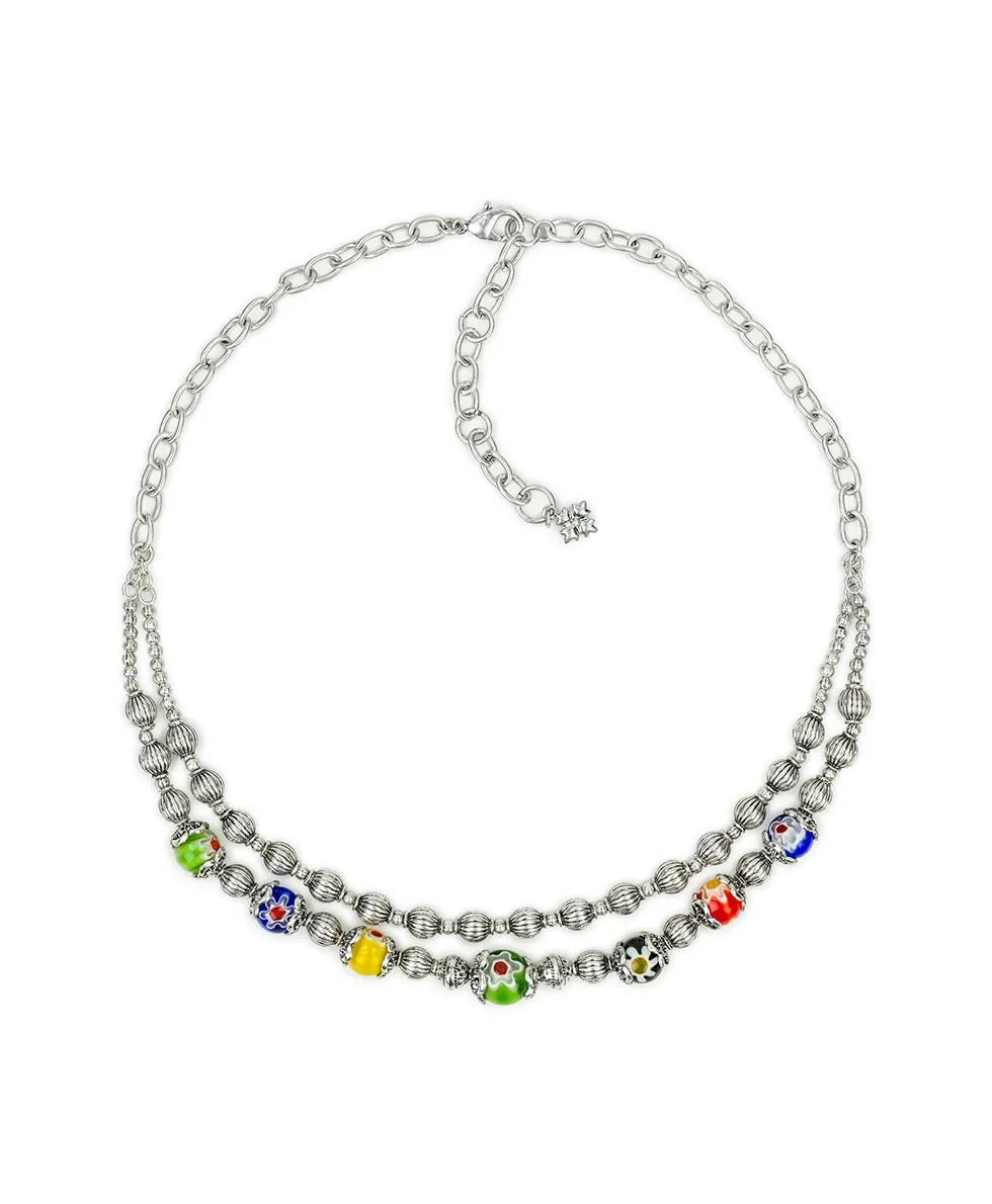 Two Strand Necklace - World Bead Collection sold by Patricia Nash