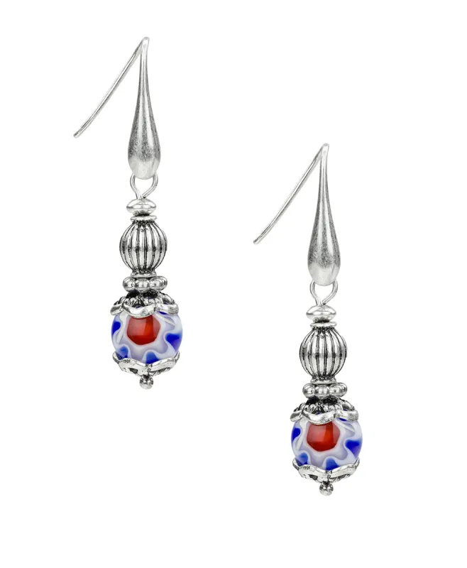 Wire Drop Earrings - World Bead Collection sold by Patricia Nash