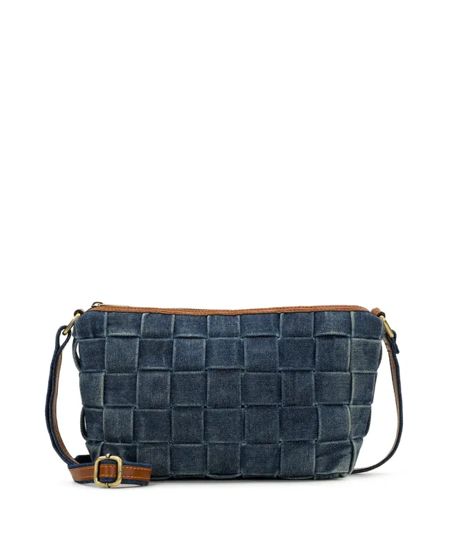 Andali Woven Crossbody - Denim Stonewashed made by Patricia Nash