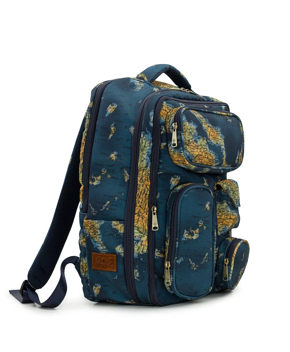 Vico Backpack - Woven Poly ‑ Greek Map sold by Patricia Nash product image thumbnail 3
