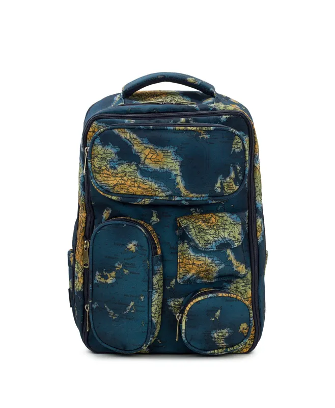 Vico Backpack - Woven Poly ‑ Greek Map made by Patricia Nash