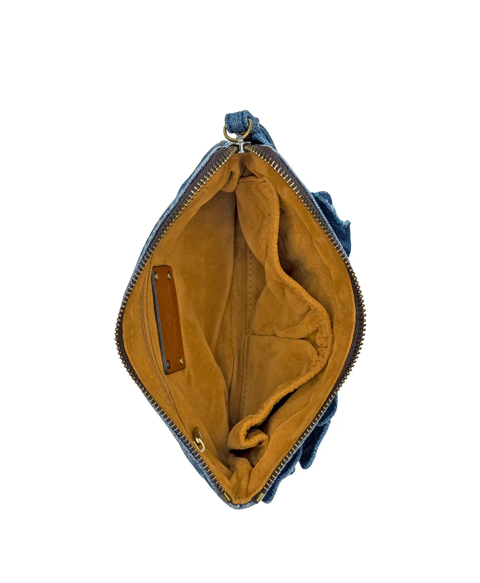 Cassini Wristlet - Floral Applique Denim sold by Patricia Nash product image thumbnail 3