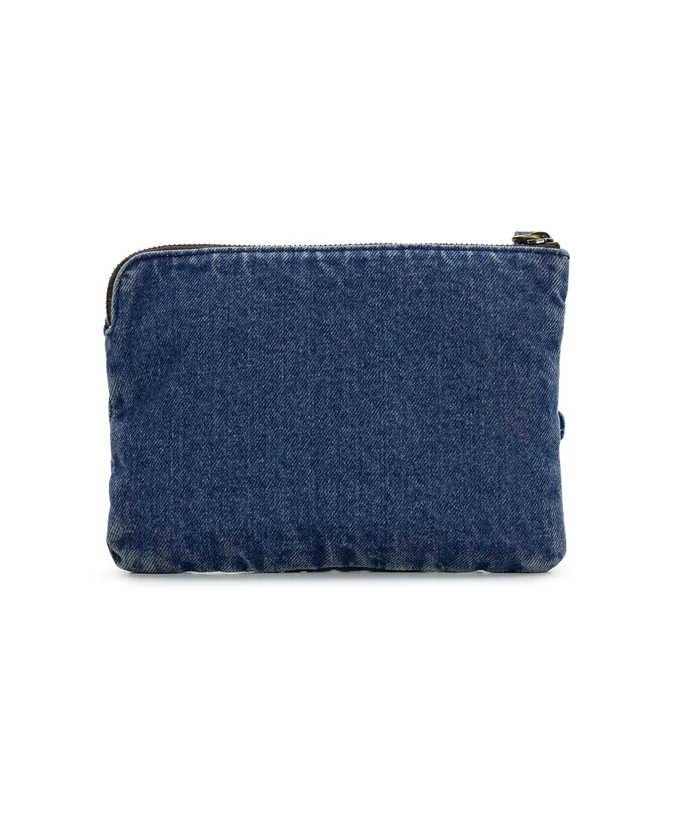 Cassini Wristlet - Floral Applique Denim sold by Patricia Nash product image thumbnail 2