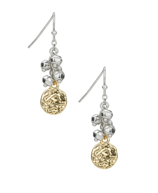 Multi Dangle Earrings - Hammered Link sold by Patricia Nash