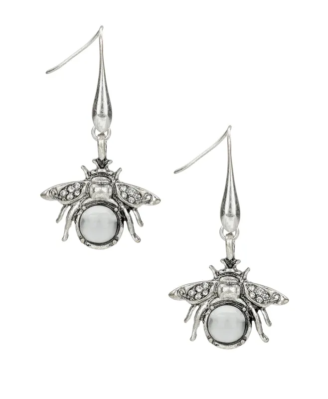 Bee Drop Earrings - Summer Bees made by Patricia Nash