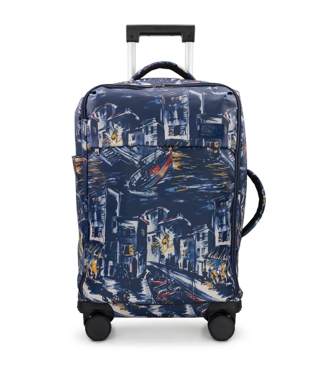 Cagliari Roller Duffel - Patina Coated Linen Canvas — Harbor Nights sold by Patricia Nash