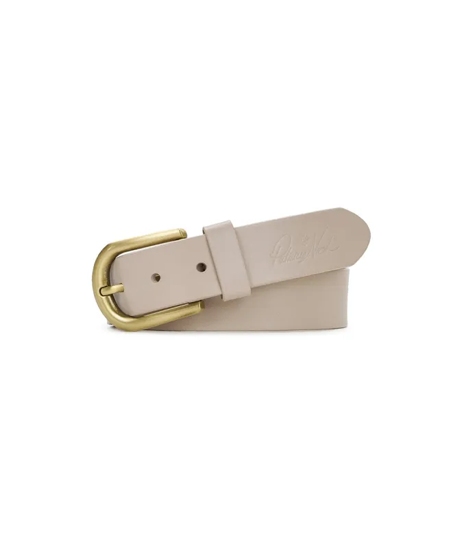 Vietri Belt - Vintage Distressed Leather ‑ Chalk White sold by Patricia Nash