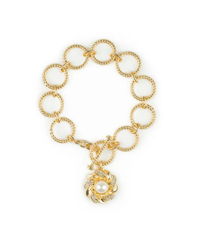 Twist Ring Toggle Bracelet - Rope Ring sold by Patricia Nash