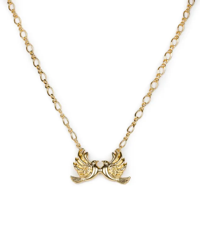 Love Birds Pendant Necklace - Love Birds made by Patricia Nash