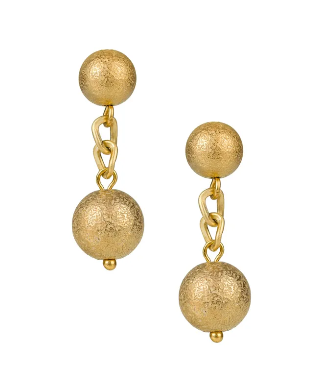 Double Bead Post Earrings - Not So Basics made by Patricia Nash