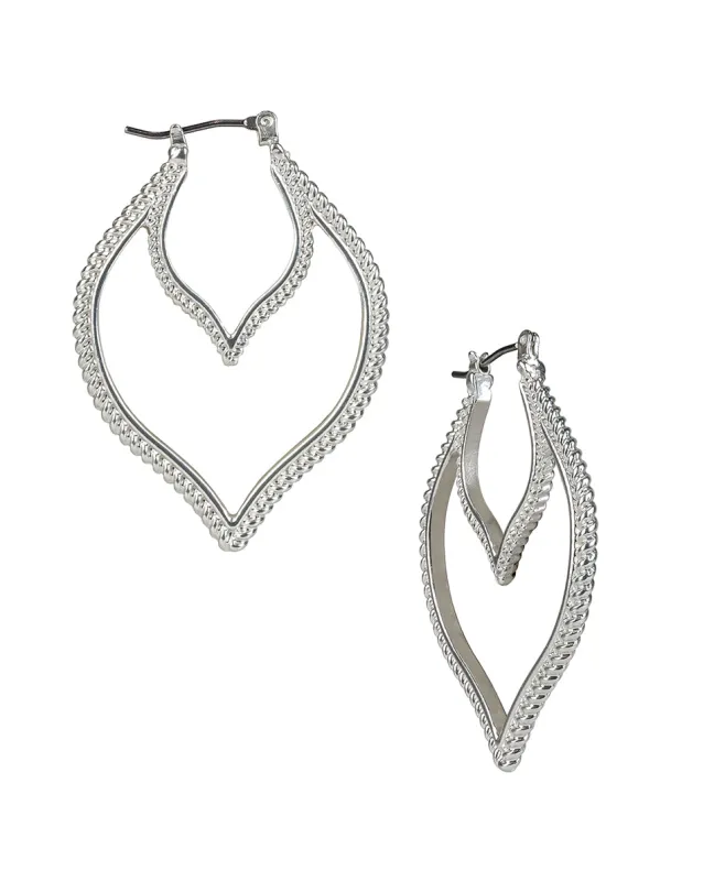 Arabesque Hoop Earrings - Rope Ring sold by Patricia Nash