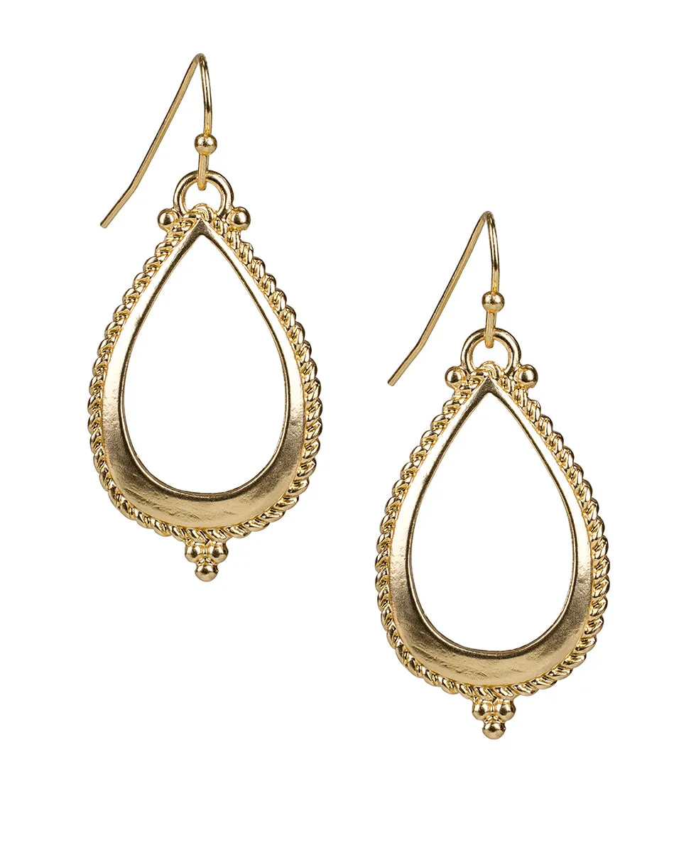 Open Tear Drop Earrings - Museum sold by Patricia Nash