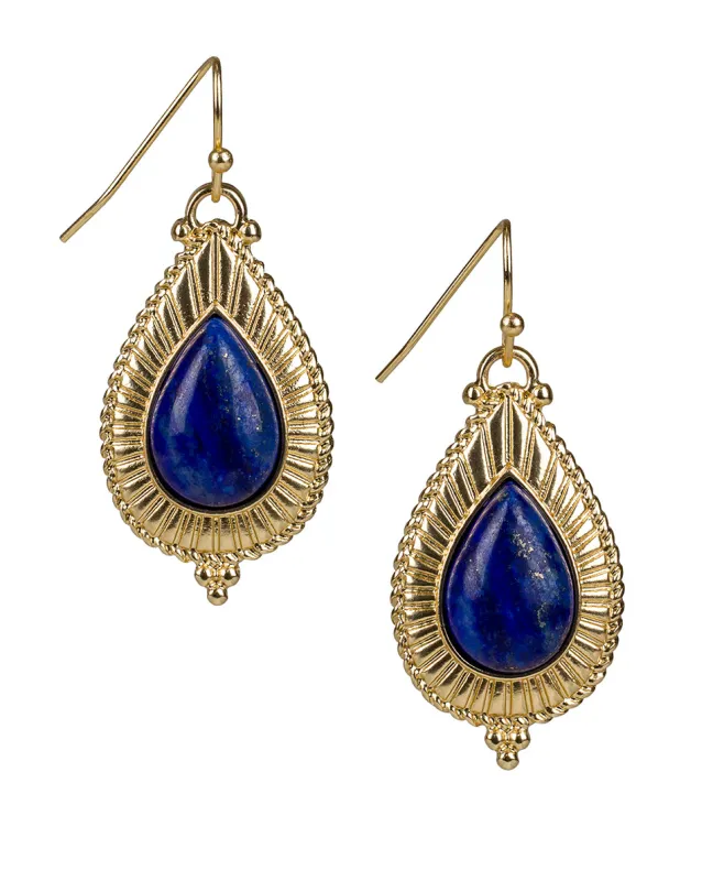 Tear Drop Cabochon Earrings - Museum sold by Patricia Nash