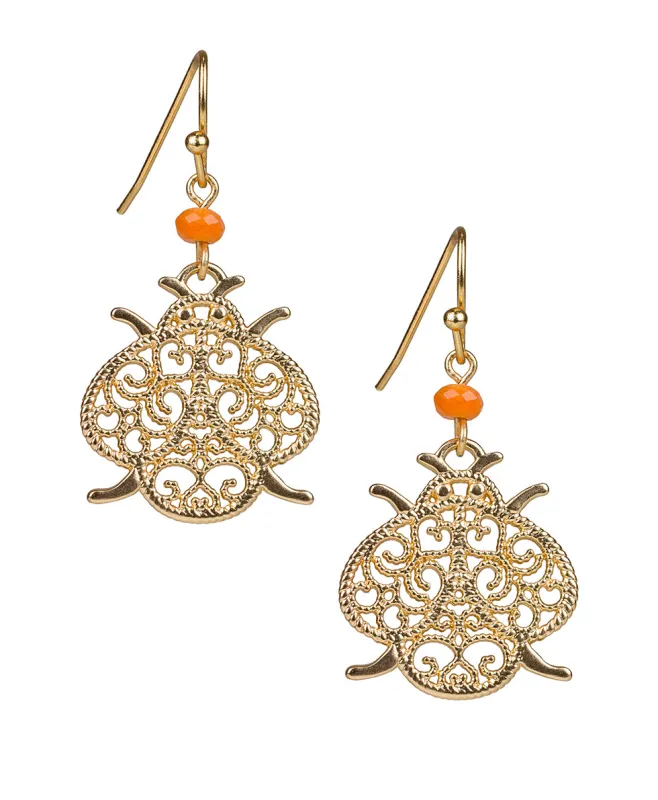 Drop Earrings - Filigree and Flutter made by Patricia Nash