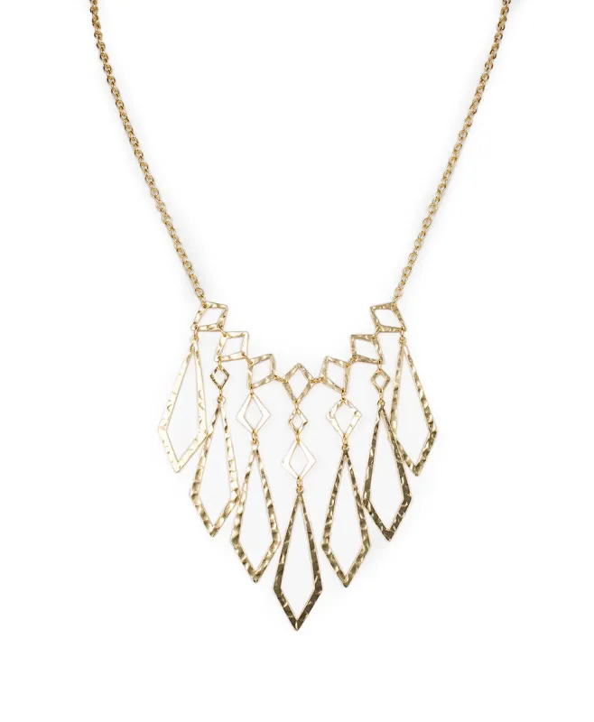 Collare Necklace - Hammered Marquise made by Patricia Nash