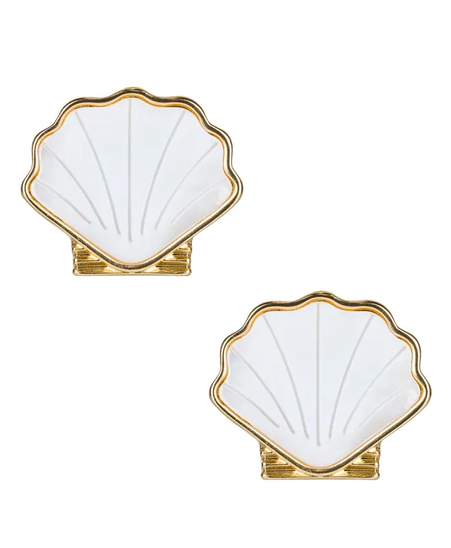 Shell Stud Earrings - Scallop Seashore made by Patricia Nash