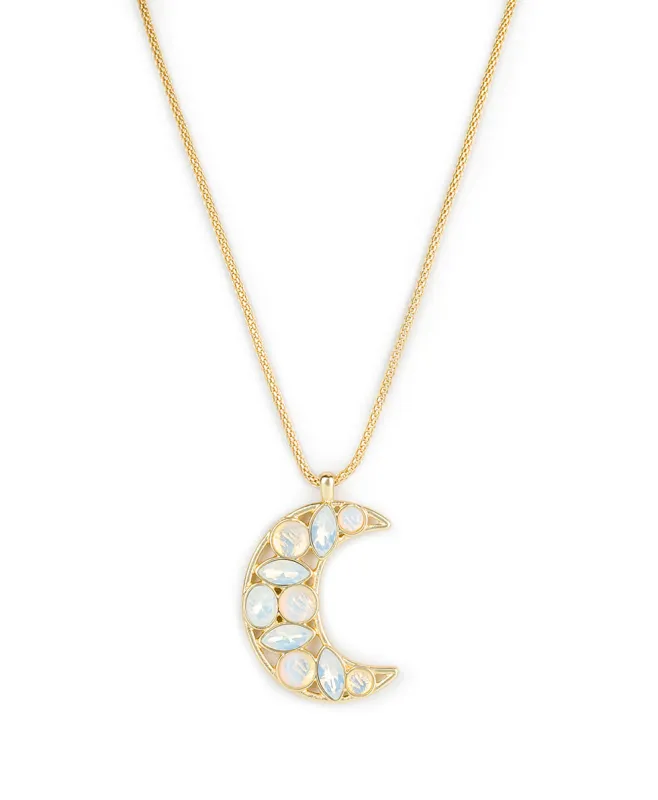 Moon Stone Pendant Necklace - Celestial made by Patricia Nash