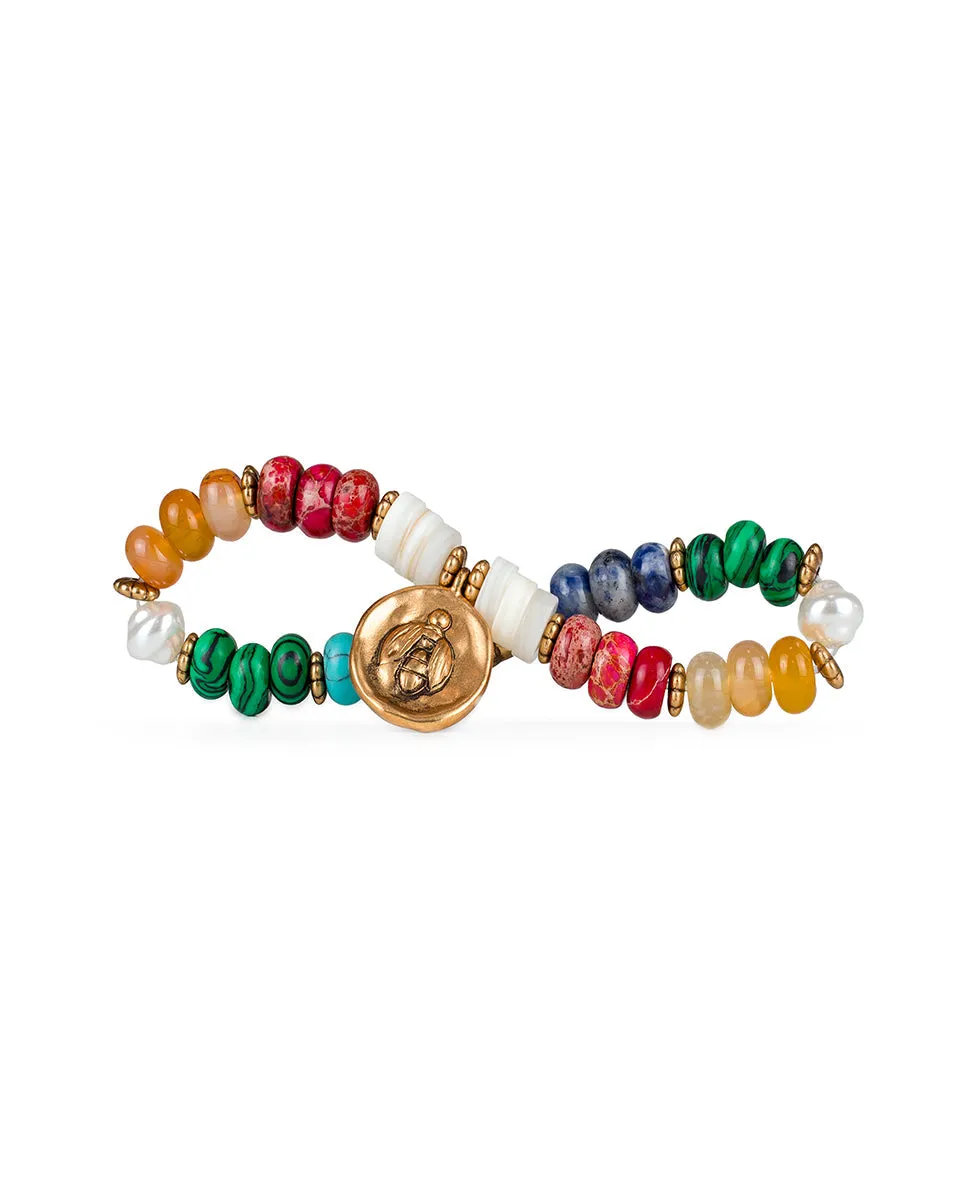 Bee Drop Stretch Bracelet - World Bead sold by Patricia Nash product image thumbnail 2