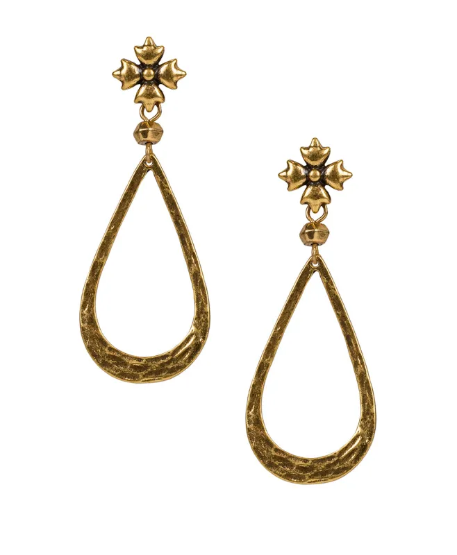 Floret Post Teardrop Earrings - Basics Collection made by Patricia Nash