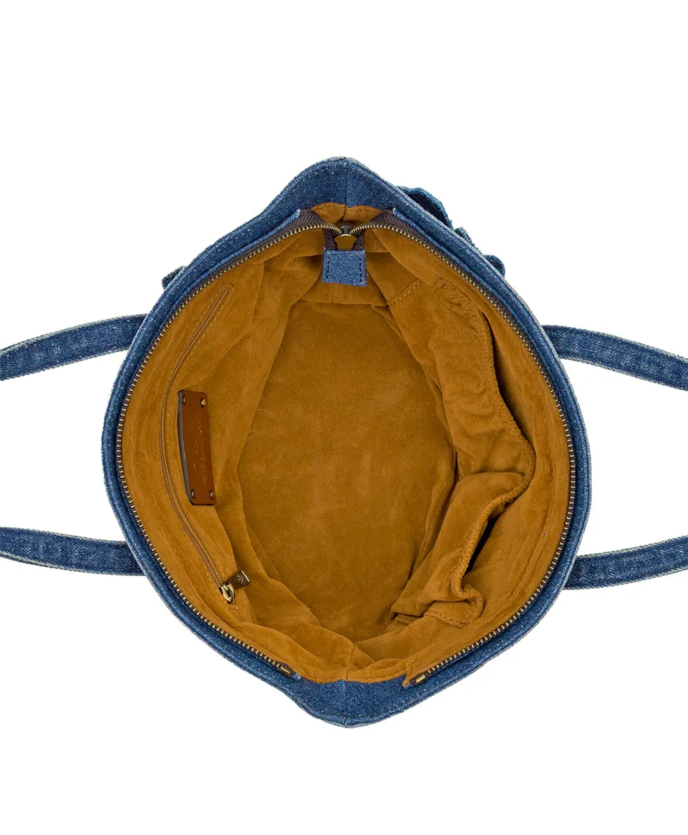 Corallina Tote Crossbody - Floral Applique Denim sold by Patricia Nash product image thumbnail 5