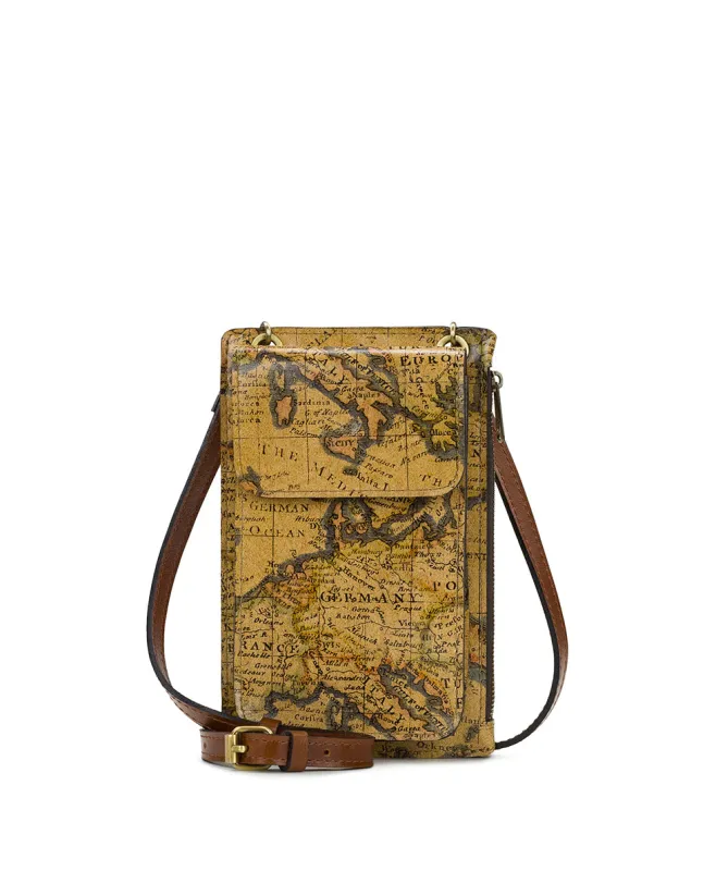 Chiavella Phone Crossbody - European Map sold by Patricia Nash