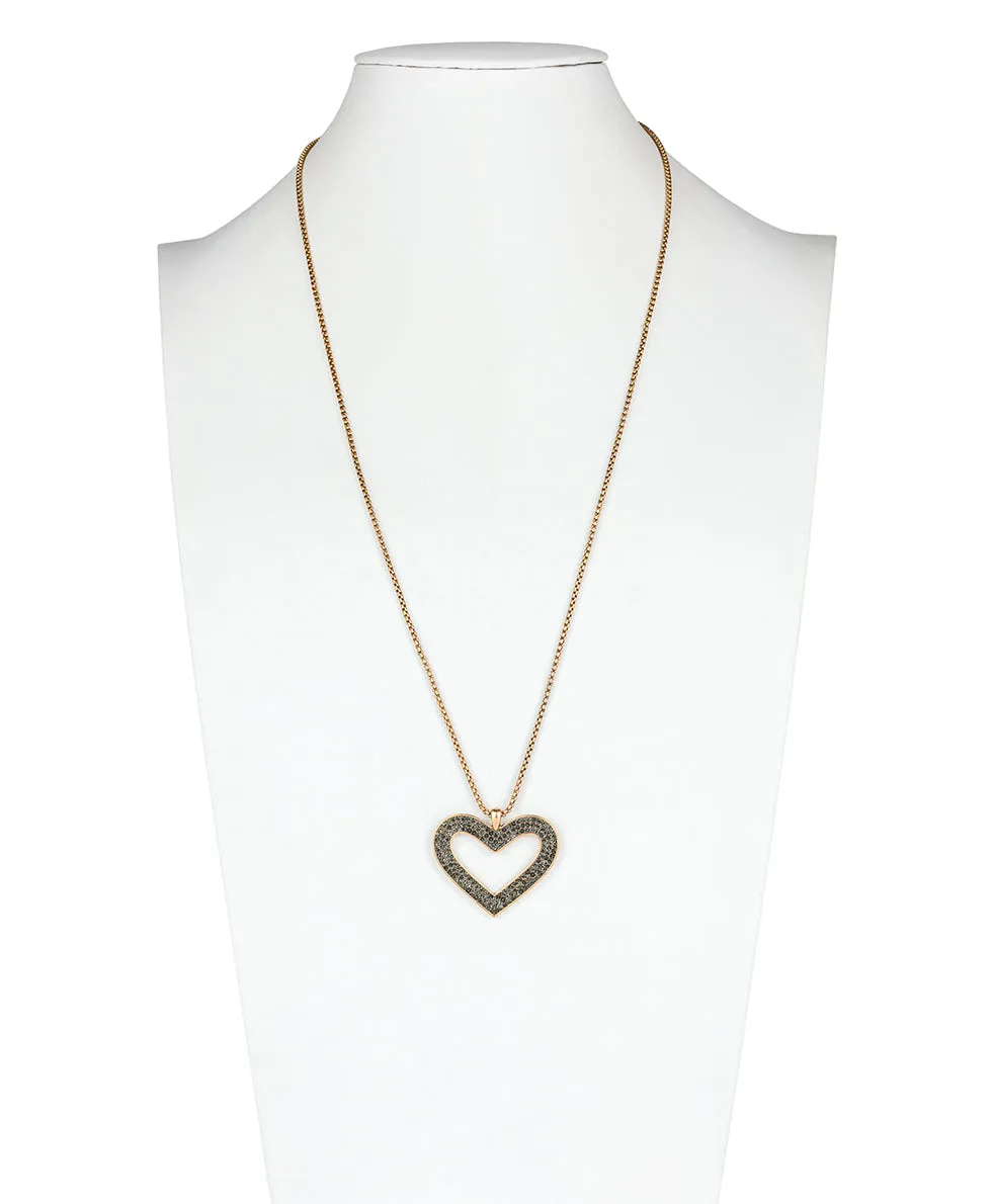Pavé Heart Necklace - Sparkle sold by Patricia Nash product image thumbnail 3