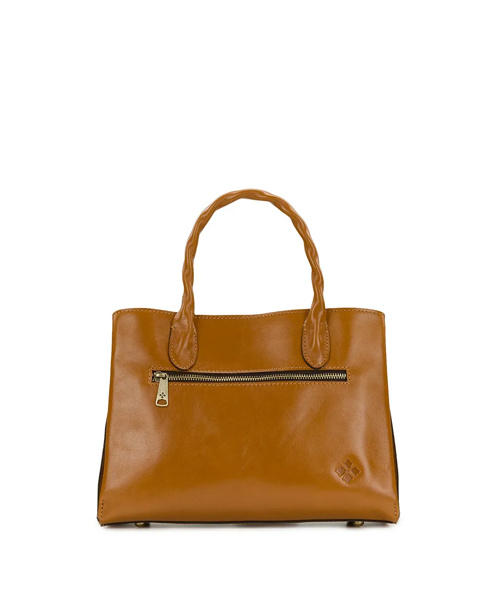 Genovese Satchel - Vintage Veg Tan Rose Tooled sold by Patricia Nash product image thumbnail 2