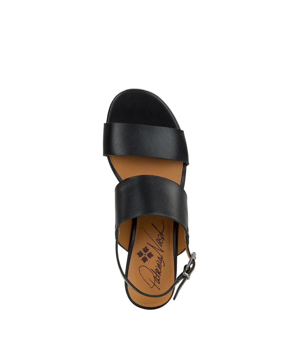 Mirella Wedge - Leather - Black sold by Patricia Nash product image thumbnail 5