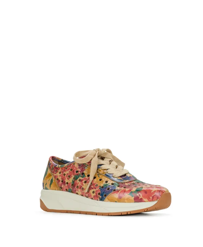 Milla Perforated Sneaker – Perforated Leather - French Hydrangeas made by Patricia Nash