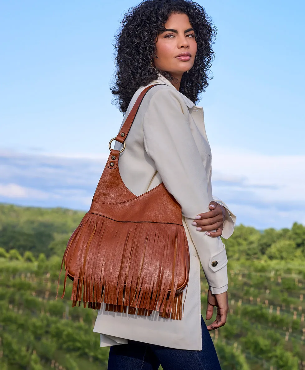 Pienza Shoulder Bag - Rugged Natural Grain Leather sold by Patricia Nash product image thumbnail 4