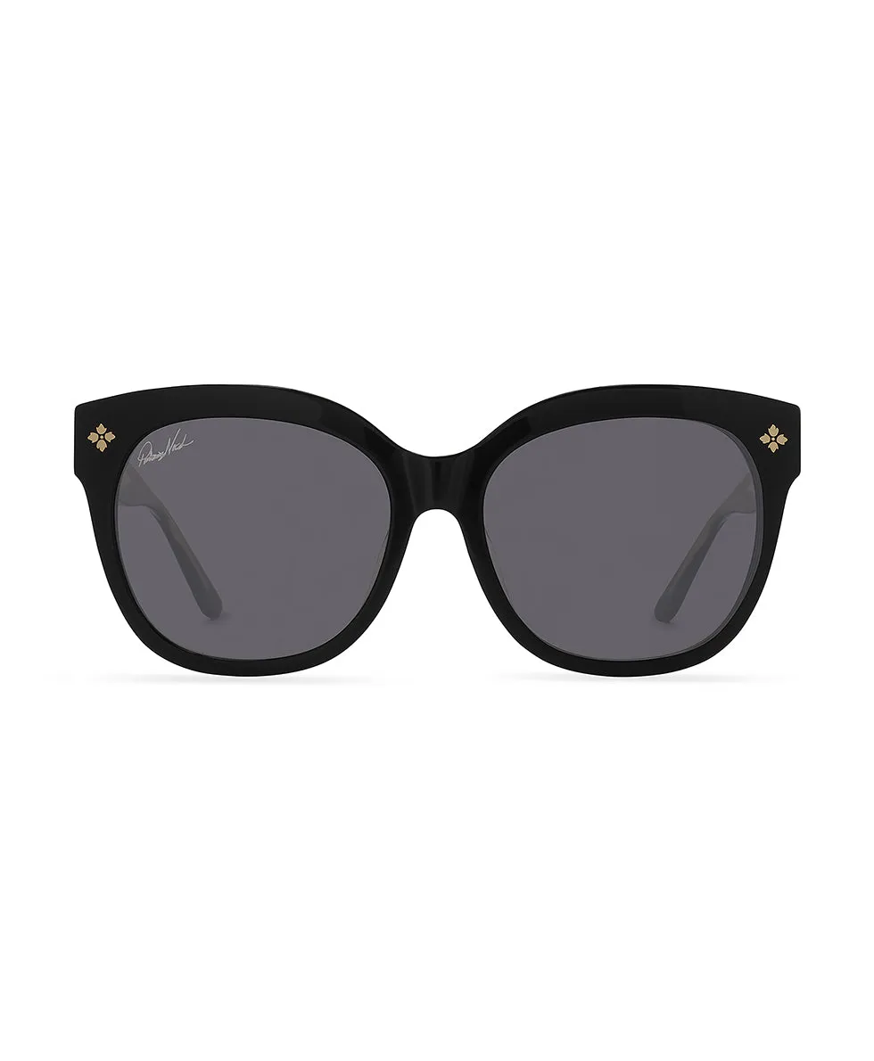 Audrey Sunglasses - Black Gloss sold by Patricia Nash