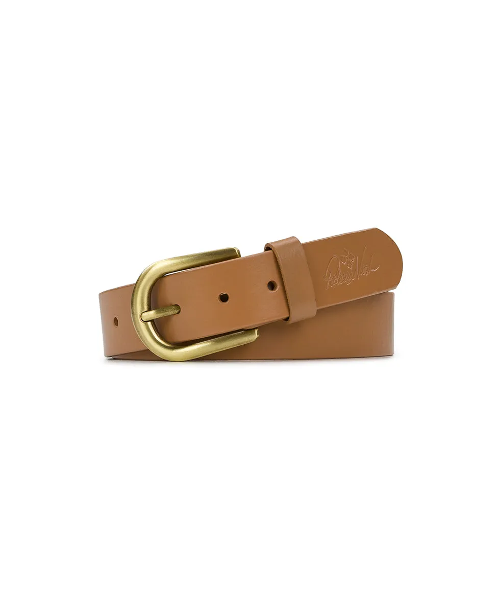 Vietri Belt - Vintage Distressed Leather — Naturale sold by Patricia Nash