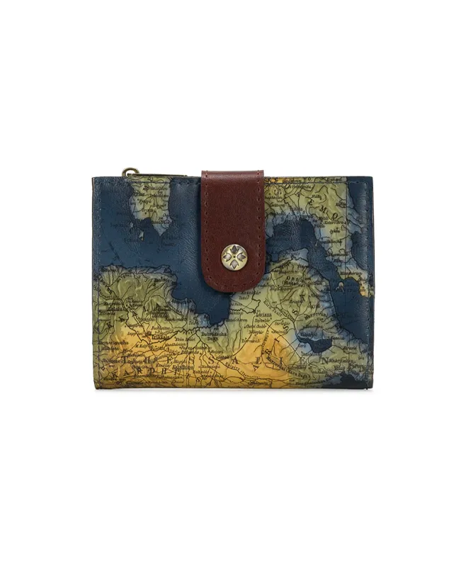 Chiara Wallet - Greek Map sold by Patricia Nash