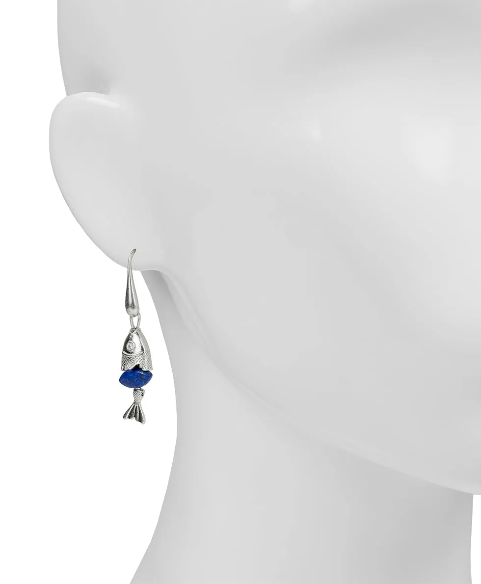 Marquise Fish Drop Earrings - Nautical Collection sold by Patricia Nash product image thumbnail 4