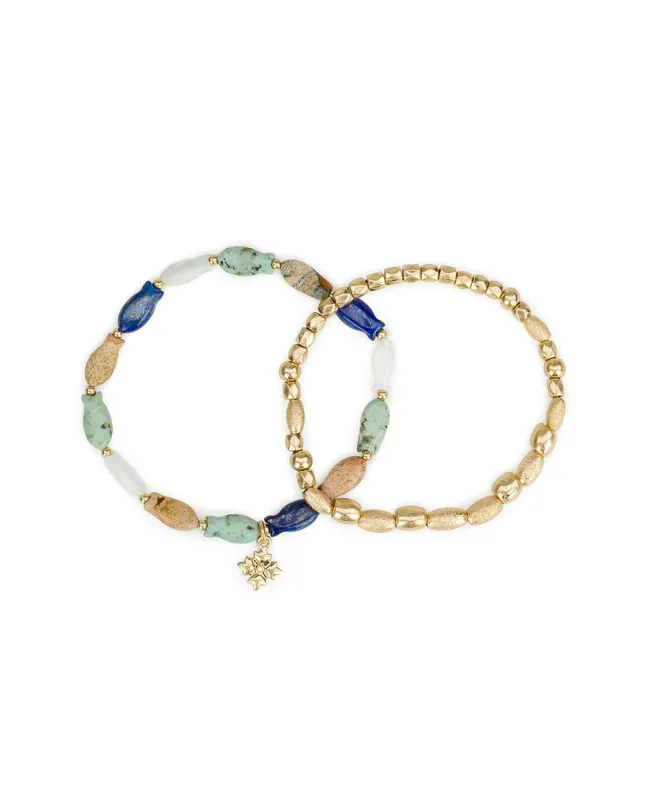 Fish Beaded Stretch Bracelet - Nautical Collection made by Patricia Nash