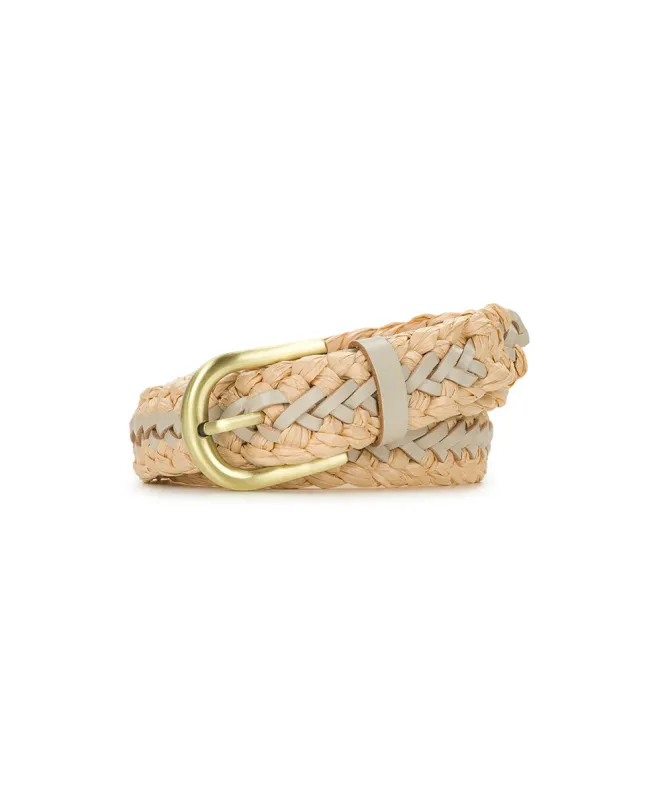 Beaune Belt - Woven - Chalk White made by Patricia Nash