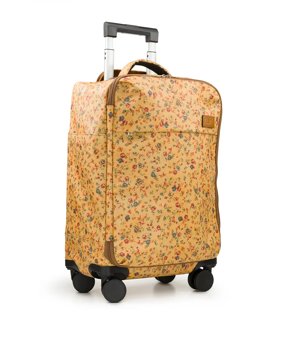 Cagliari Roller Duffel - Patina Coated Linen Canvas - Fleur de Jardin sold by Patricia Nash product image thumbnail 3
