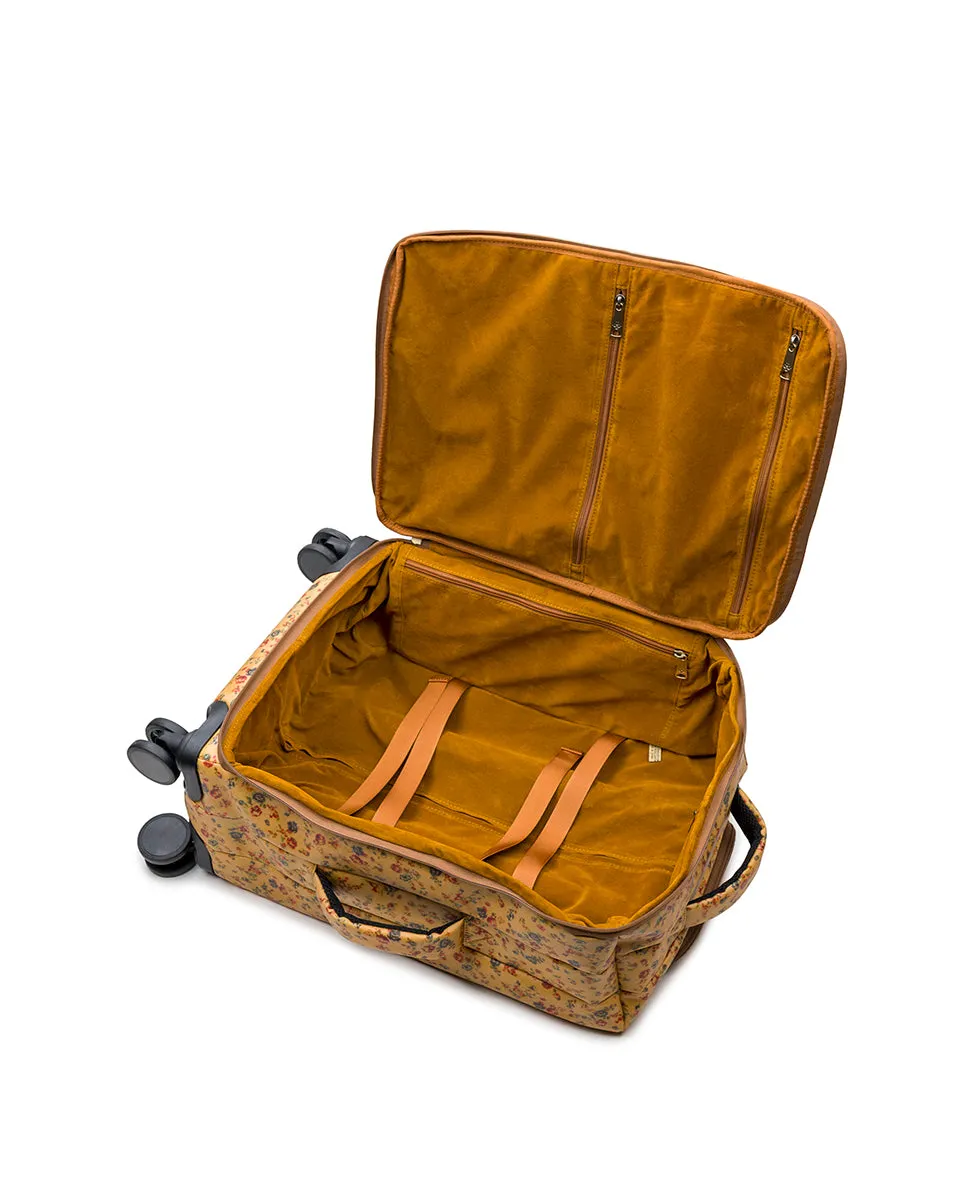 Cagliari Roller Duffel - Patina Coated Linen Canvas - Fleur de Jardin sold by Patricia Nash product image thumbnail 4