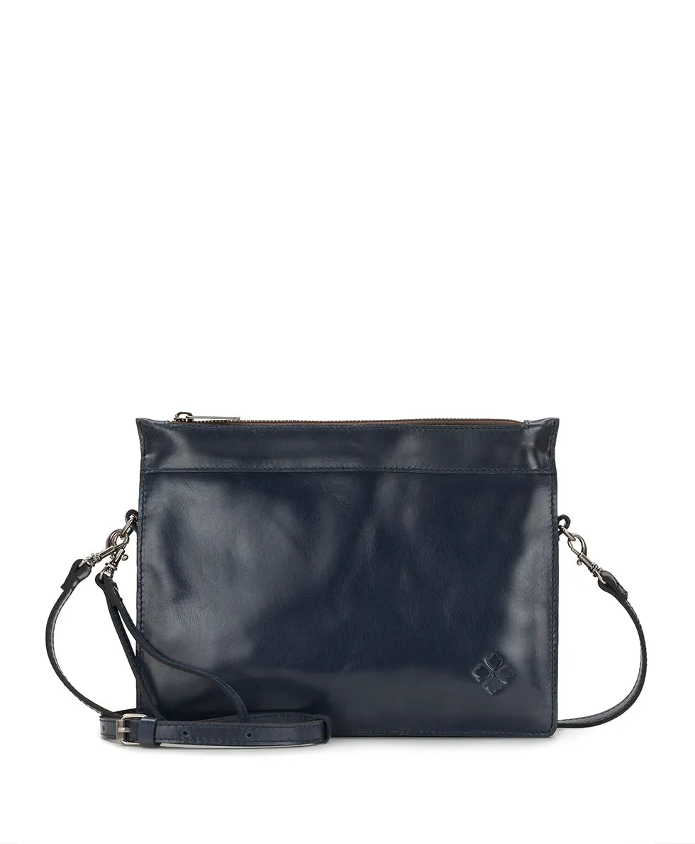 Yvette Clutch Crossbody - Vintage Glazed Leather sold by Patricia Nash
