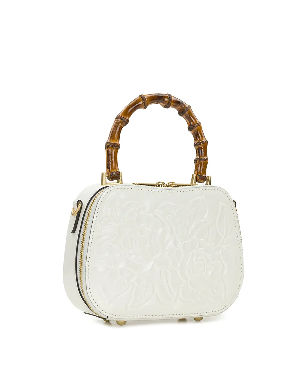 Lara Top Handle Crossbody - Vintage Veg Tan Rose Tooled sold by Patricia Nash product image thumbnail 3