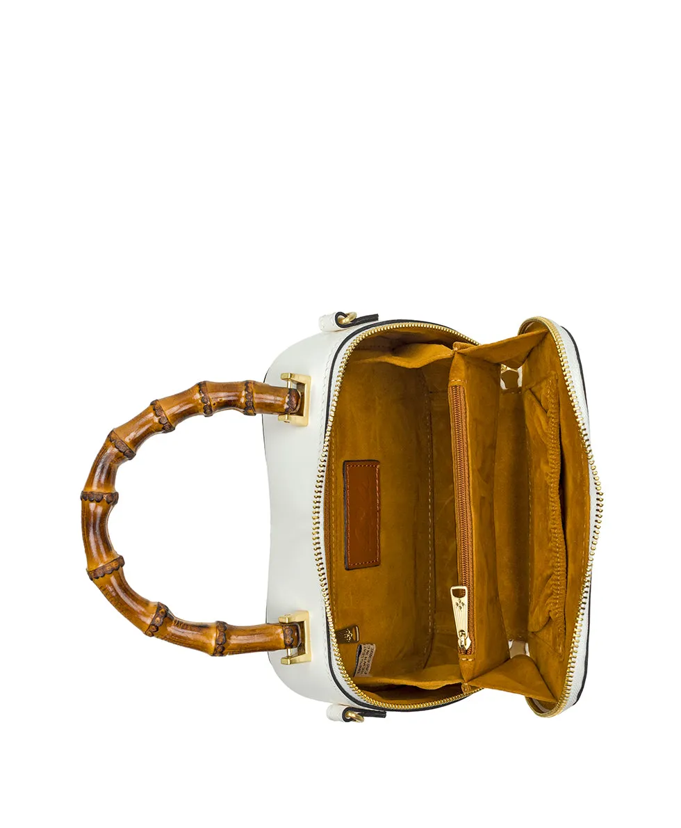 Lara Top Handle Crossbody - Vintage Veg Tan Rose Tooled sold by Patricia Nash product image thumbnail 4