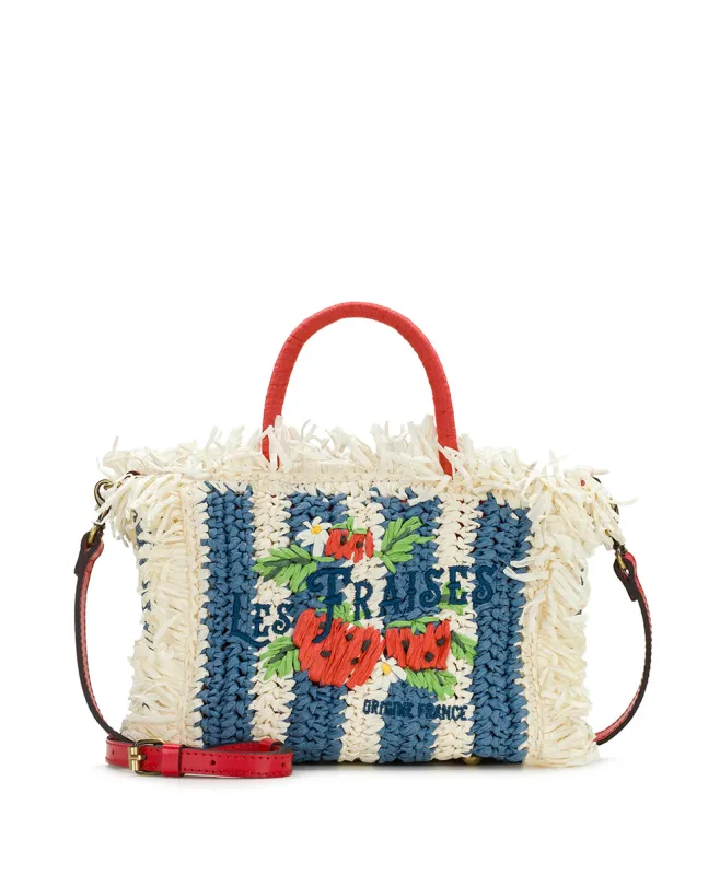Les Fraises Small Tote - Specialty Woven made by Patricia Nash