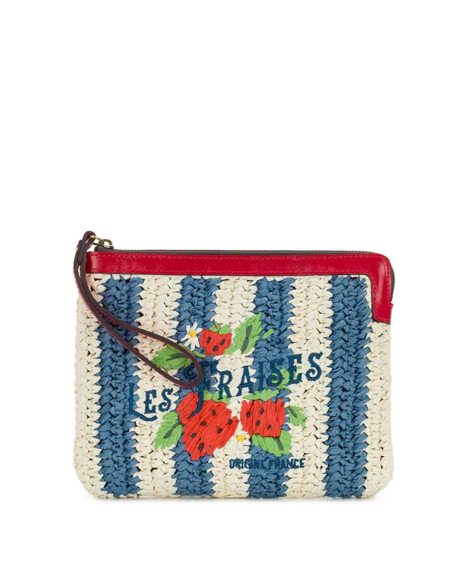 Les Fraises Wristlet - Specialty Woven made by Patricia Nash