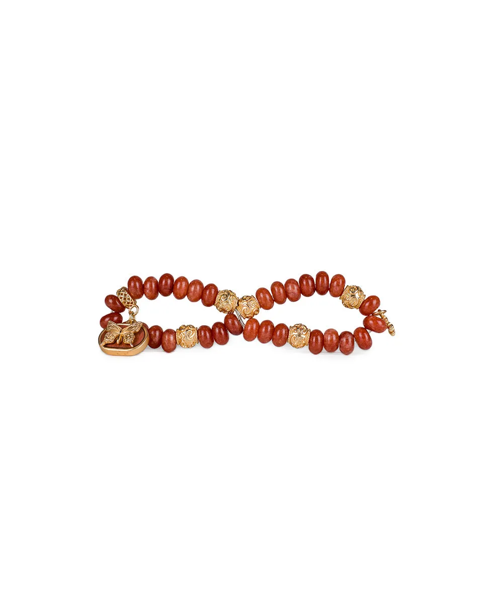 Stone Stretch Bracelet - Wood Butterflies sold by Patricia Nash product image thumbnail 2