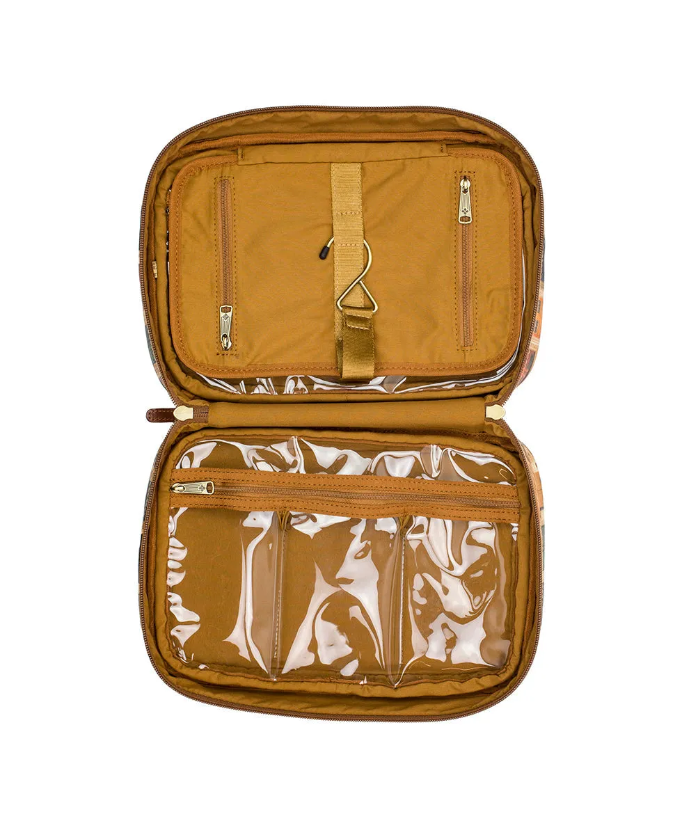 Ilaria Hanging Case - Patina Coated Linen Canvas — Doorways To Italy sold by Patricia Nash product image thumbnail 3