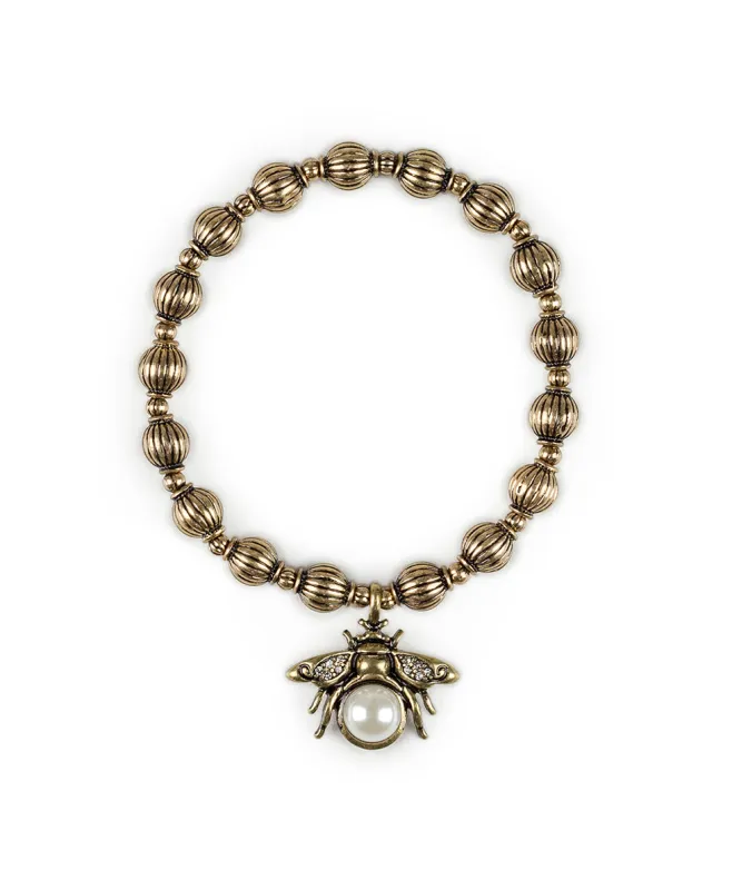 Bee Stretch Bracelet - Bee Happy made by Patricia Nash