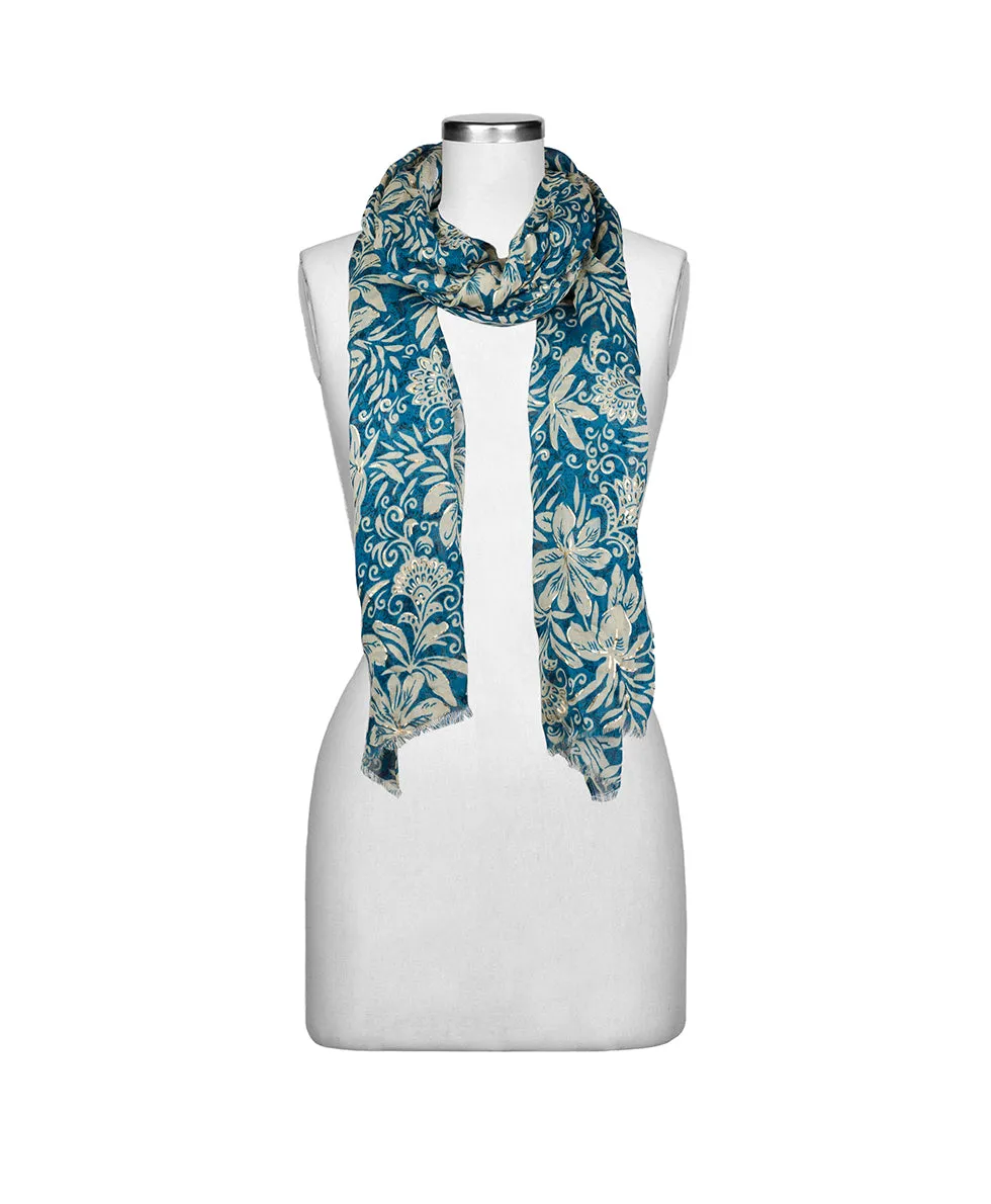 Scarf - Greek Floral Print sold by Patricia Nash product image thumbnail 3