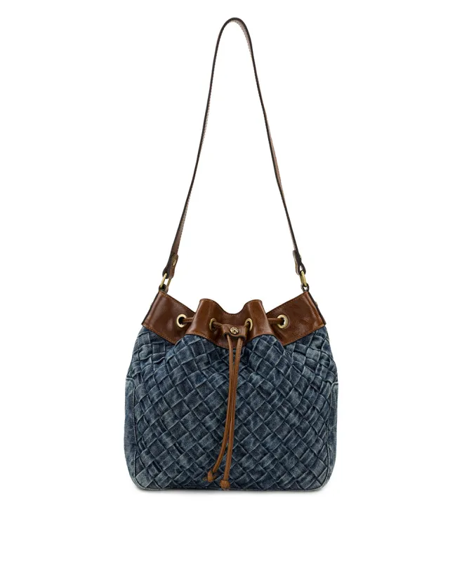Belamy Drawstring - Washed Woven Denim made by Patricia Nash