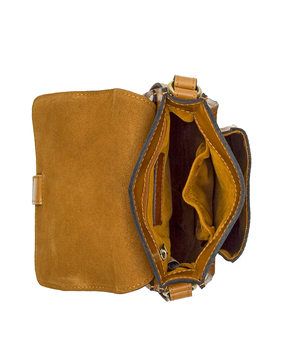 Lari Crossbody - Vintage Glazed Leather sold by Patricia Nash product image thumbnail 4