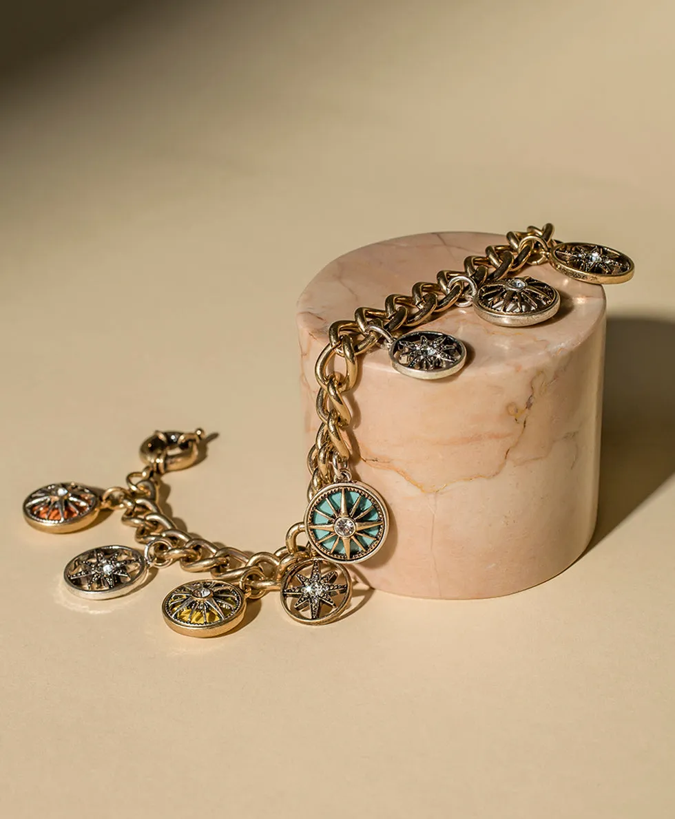 Charm Bracelet - Colored Compass Collection sold by Patricia Nash product image thumbnail 3